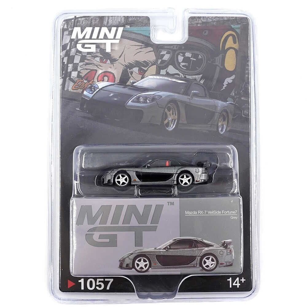 Mini GT 1057 1/64 Mazda RX-7 VeilSide Fortune Grey - Blister Paket