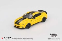 Mini GT 1077 1/64 B-WORKS FORD MUSTANG Triple Yellow
