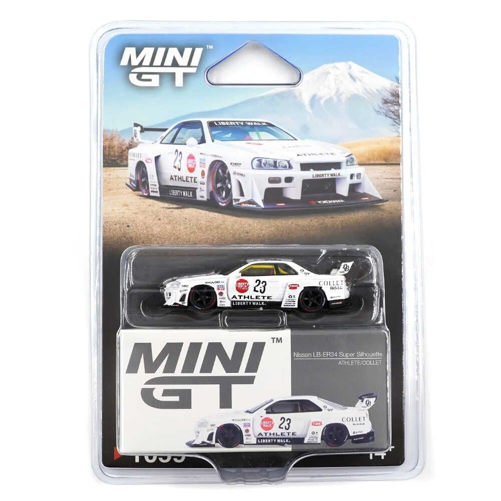 Mini GT 1059 1/64 Nissan LB-ER34 Super Silhouette ATHLETE/COLLET - Blister Paket