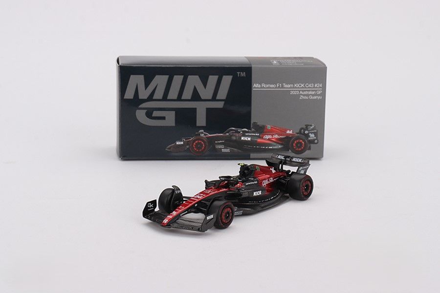Mini GT 728 Alfa Romeo C43 #24 Zhou Guanyu 2023 F1 2023 Australian GP