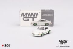Mini GT 801 Porsche 911 Carrera RS 2.7 Grand Prix White with Green Livery