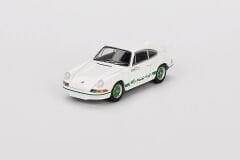 Mini GT 801 Porsche 911 Carrera RS 2.7 Grand Prix White with Green Livery