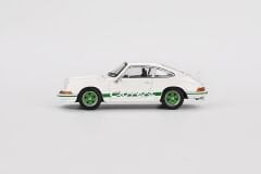 Mini GT 801 Porsche 911 Carrera RS 2.7 Grand Prix White with Green Livery