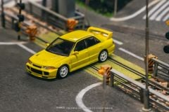 Tarmac Works Mitsubishi Lancer GSR Evolution III Sarı Tarmac Kartları ile Birlikte