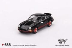 Mini GT 688 Porsche 911 Carrera RS 2.7 Black with Red Livery