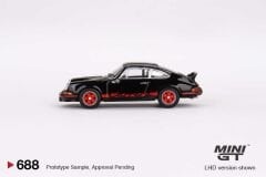 Mini GT 688 Porsche 911 Carrera RS 2.7 Black with Red Livery