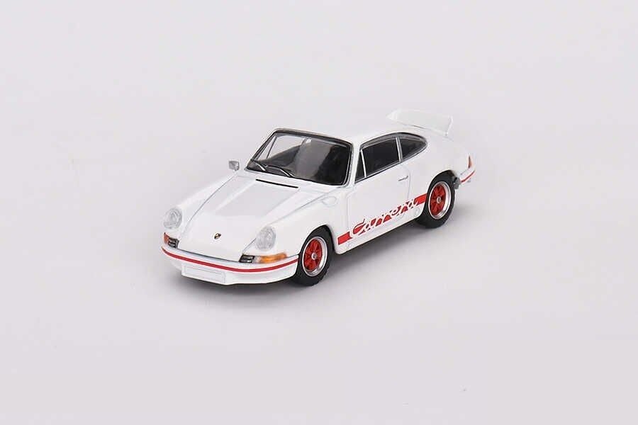 Mini GT 612 Porsche 911 Carrera RS 2.7 Grand Prix White with Red Livery