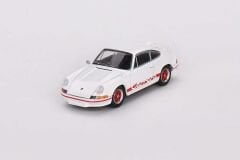 Mini GT 612 Porsche 911 Carrera RS 2.7 Grand Prix White with Red Livery