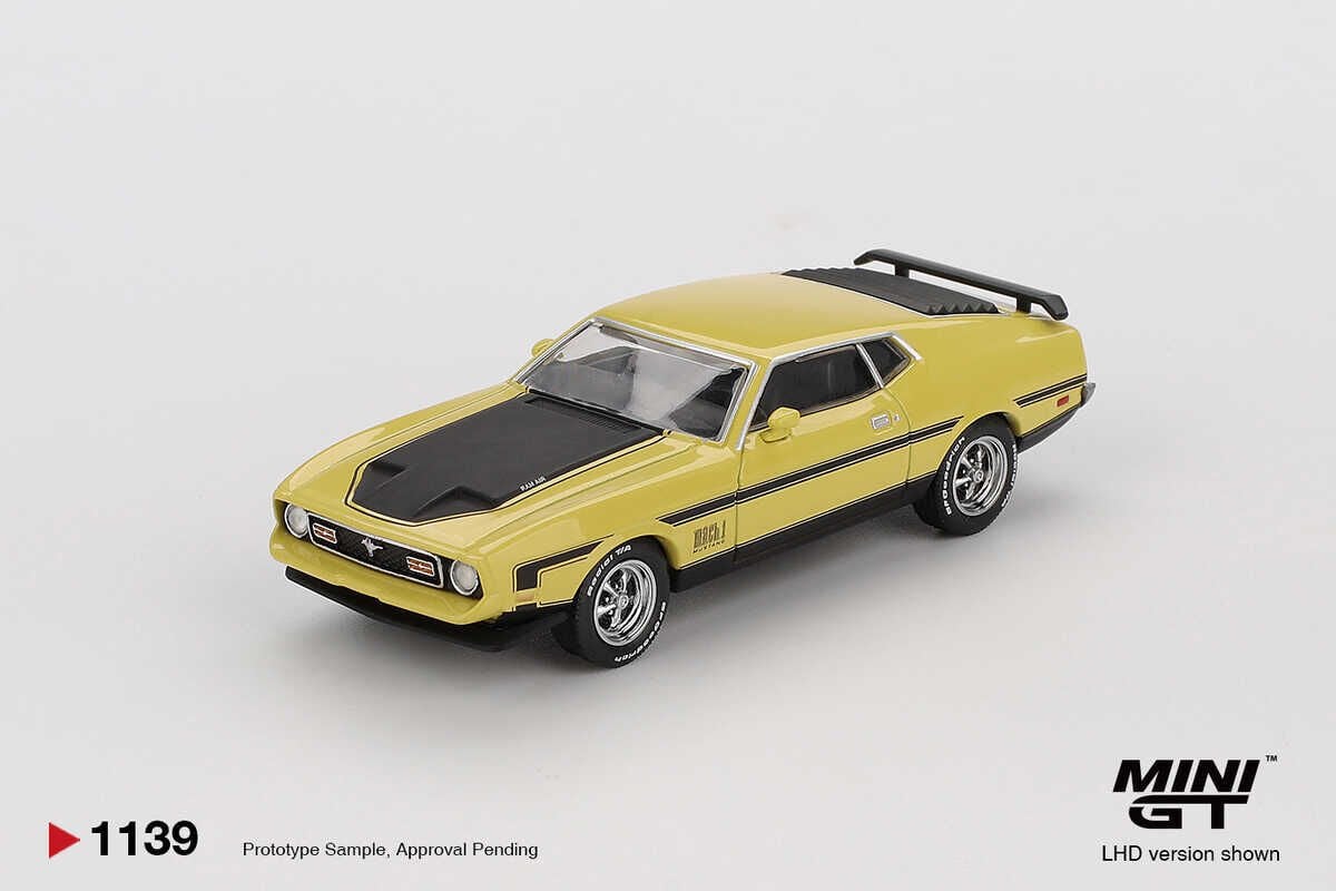 Mini GT 1139 1/64 Ford Mustang Mach1 Grabber Yellow