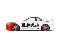 Jada 1/24 Street Fighter Nissan Skyline GTR R34 Ryu Figürü ile Birlikte