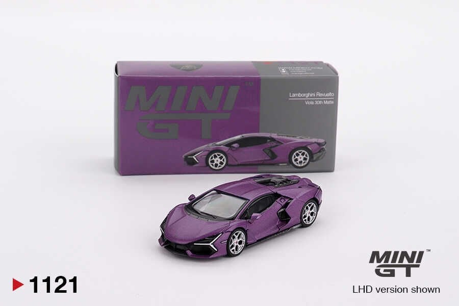 Mini GT 1121 1/64 Lamborghini Revuelto Viola 30th Matte