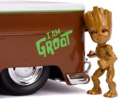 Jada 1:24 Marvel Groot 1963 Bus Pickup Groot Figürü ile Birlikte
