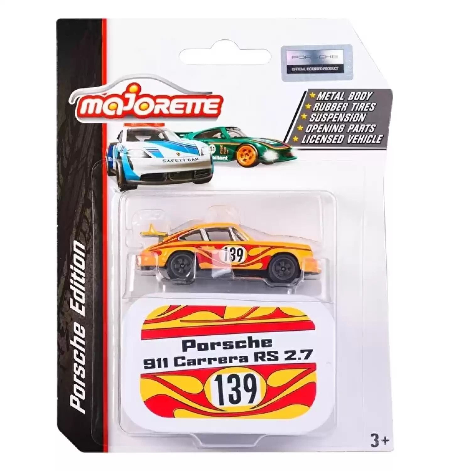 Majorette - Porsche Motorsport Deluxe Porsche 911 Carrera RS 2.7