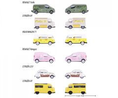 Majorette - “French Touch” Citroën HY (Kahverengi, Fransız Boulangerie)