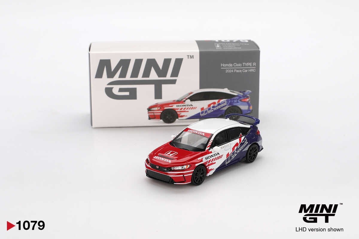 Mini GT 1/64 1079 Honda Civic TYPE R 2024 Pace Car HRC