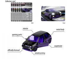 Majorette - Limitli Seri 10 Renault Clio 16S (Siyah)