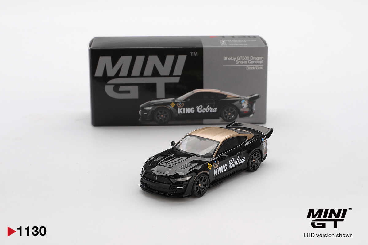 Mini GT 1/64 1030 Shelby GT500 Dragon Snake Concept Black/Gold