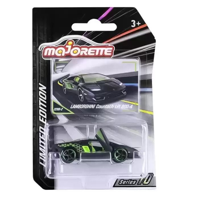 Majorette - Limitli Seri 10 Lamborghini Countach LPI 800-4 (Siyah)