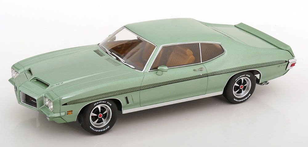 KK Scale 1/18 Scale Diecast KKDC181355 - Pontiac LeMans GTO 1972 - Metalik Açık Yeşil