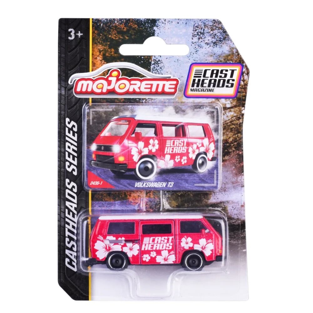 Majorette - Cast Heads Serisi Volkswagen T3 (Pembe)