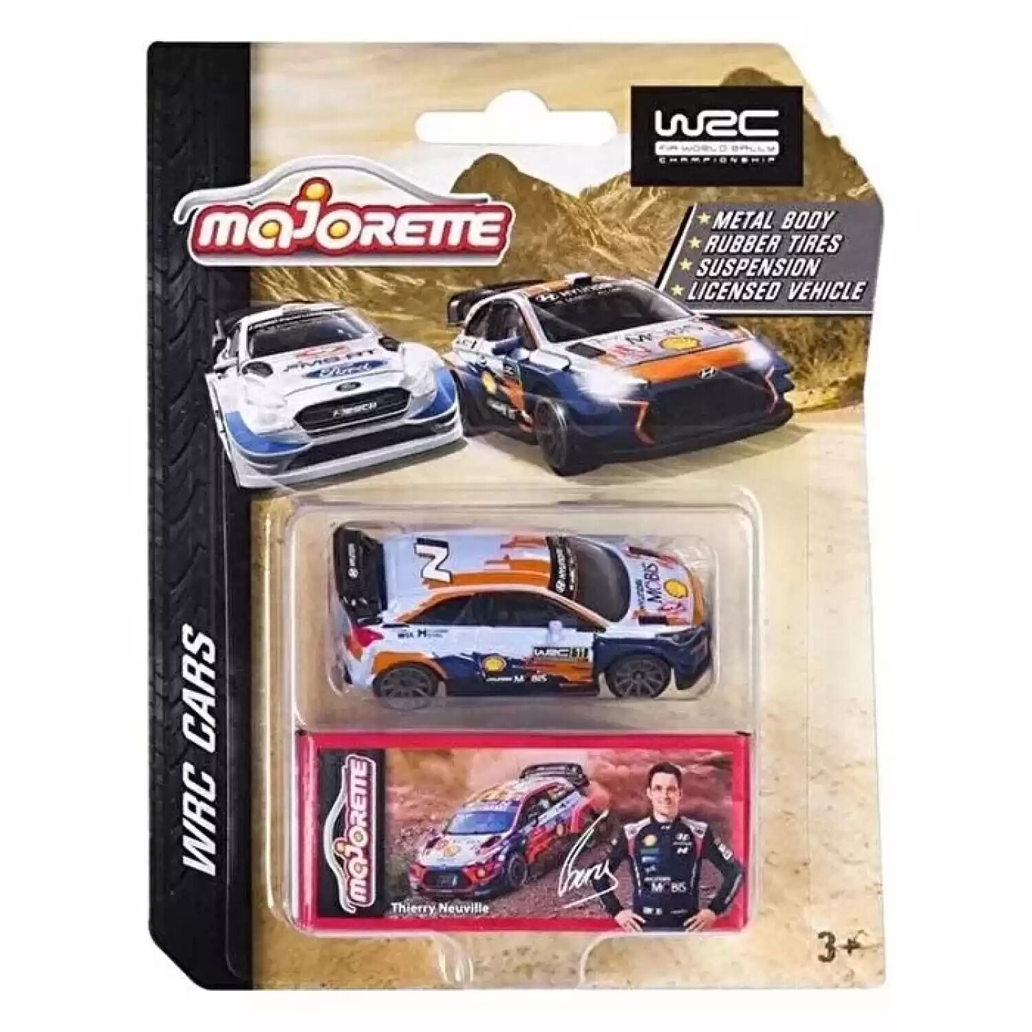 Majorette - WRC Cars Serisi Hyundai i20 Coupe WRC (Thierry Neuville)