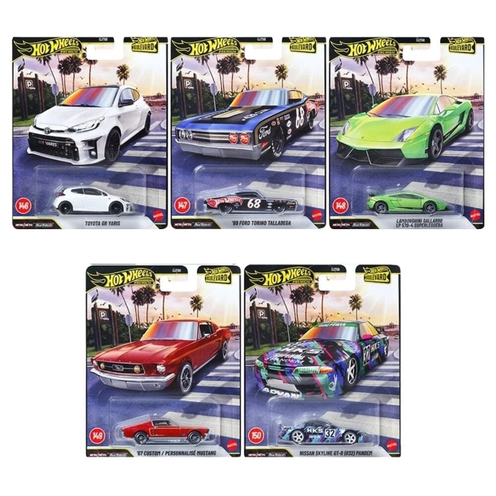 Hot Wheels Premium - Boulevard 146-150 Set - GJT68-978G