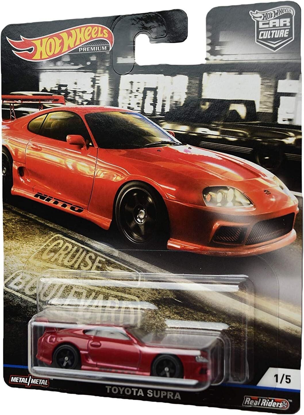 Hot Wheels Premium - Cruise Boulevard 1/5 - Toyota Supra