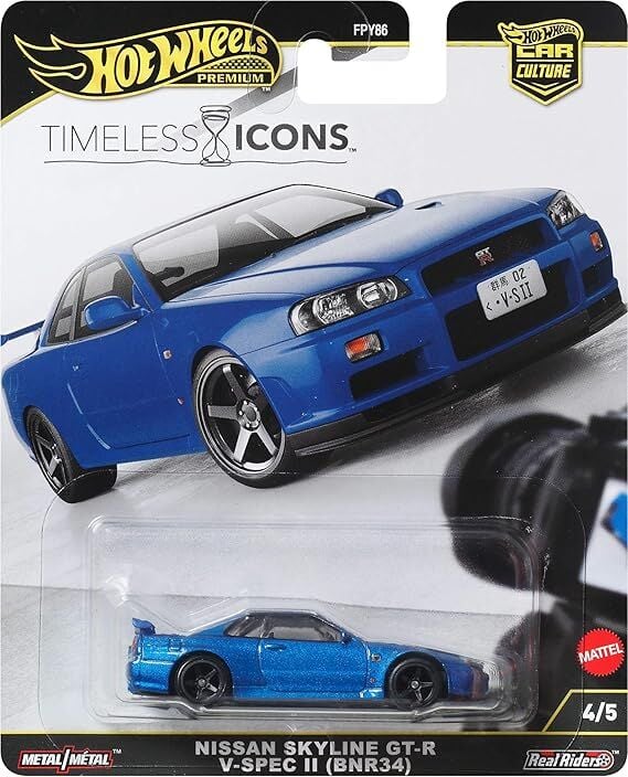 Hot Wheels Premium - Timeless İcons 4/5 - Nissan Skyline GT-R V-Spec II (BNR34)