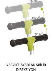 Boony 3 Özellikli Scooter (Yeşil)