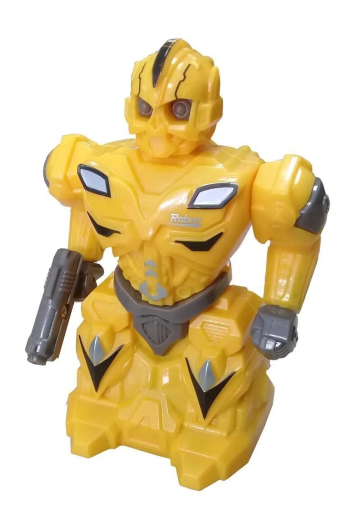 Sürtmeli Kırılmaz Robot Oyuncak Sarı 8816