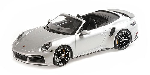 Minichamps 1/18 PORSCHE 911 (992) TURBO S CABRIOLET – 2020 – Gümüş - Limitid Edition 302 pcs - 155 069082