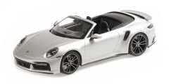 Minichamps 1/18 PORSCHE 911 (992) TURBO S CABRIOLET – 2020 – Gümüş - Limitid Edition 302 pcs - 155 069082
