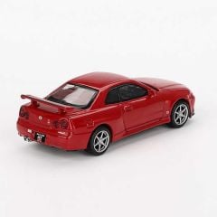 Mini GT 796 Nissan Skyline GT-R (R34) V-Spec Active Red - Blister Paket