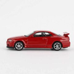 Mini GT 796 Nissan Skyline GT-R (R34) V-Spec Active Red
