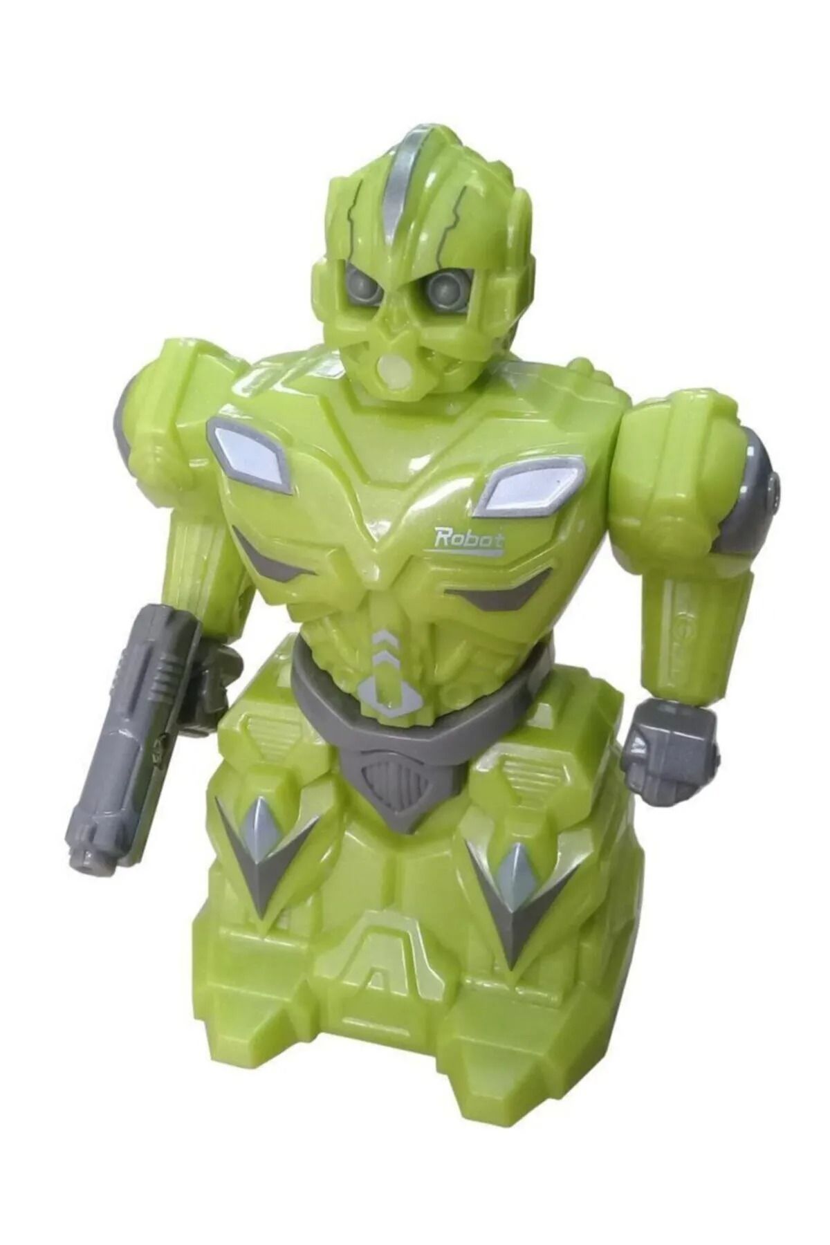Sürtmeli Kırılmaz Robot Oyuncak Yeşil 8816