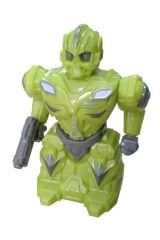 Sürtmeli Kırılmaz Robot Oyuncak Yeşil 8816