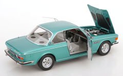 KK Scale 1/12 Scale Diecast KKDC120191 - BMW 3.0 CSI E9 Aluminium Rims 1971 - Turkuaz Metalik
