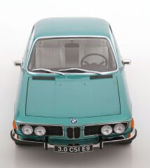 KK Scale 1/12 Scale Diecast KKDC120191 - BMW 3.0 CSI E9 Aluminium Rims 1971 - Turkuaz Metalik