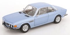 KK Scale 1/12 Scale Diecast KKDC120193 - BMW 3.0 CSI E9 Aluminium Rims 1971 - Açık Mavi Metalik