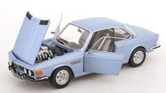 KK Scale 1/12 Scale Diecast KKDC120193 - BMW 3.0 CSI E9 Aluminium Rims 1971 - Açık Mavi Metalik