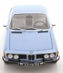 KK Scale 1/12 Scale Diecast KKDC120193 - BMW 3.0 CSI E9 Aluminium Rims 1971 - Açık Mavi Metalik