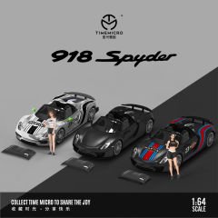 TimeMicro 1:64 Porsche 918 Martini - Mat Siyah Sürüm