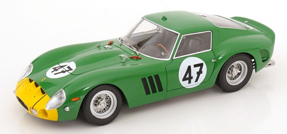 KK Scale 1/12 Scale Diecast KKDC120126-47 - Ferrari 250 GTO No.47, 1000km Nürburgring 1963 - Yeşil / Sarı