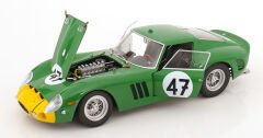 KK Scale 1/12 Scale Diecast KKDC120126-47 - Ferrari 250 GTO No.47, 1000km Nürburgring 1963 - Yeşil / Sarı