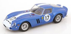 KK Scale 1/12 Scale Diecast KKDC120122-17 - Ferrari 250 GTO No.17, Le Mans 1962 - Mavi / Beyaz Metalik