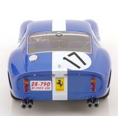 KK Scale 1/12 Scale Diecast KKDC120122-17 - Ferrari 250 GTO No.17, Le Mans 1962 - Mavi / Beyaz Metalik