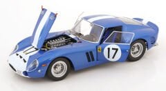 KK Scale 1/12 Scale Diecast KKDC120122-17 - Ferrari 250 GTO No.17, Le Mans 1962 - Mavi / Beyaz Metalik