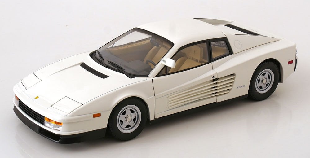 KK Scale 1/12 Scale Diecast KKDC120203 - Ferrari Testarossa Monospeccio US-Version 1984 - Beyaz
