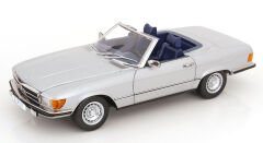 KK Scale 1/12 Scale Diecast KKDC120181 - Mercedes 450 SL R107 EU-Version with removable Softtop 1985 - Gümüş